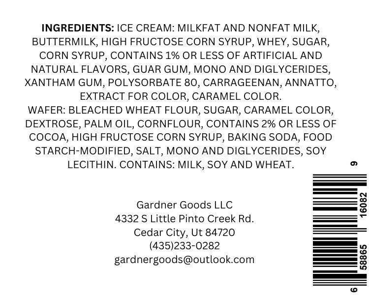 Freeze Dried Ice Cream Sandwiches