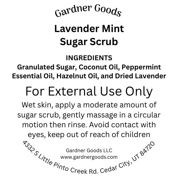 Sugar Scrub Lavender Mint