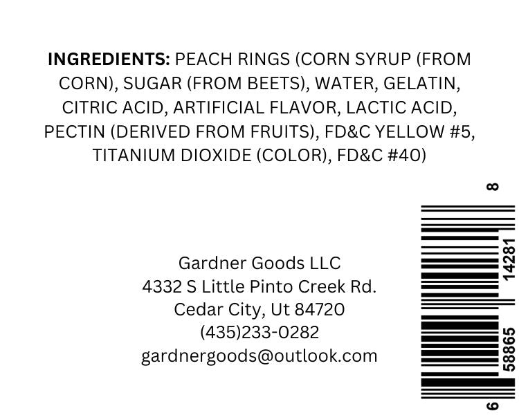 Freeze Dried Peach Crunchies