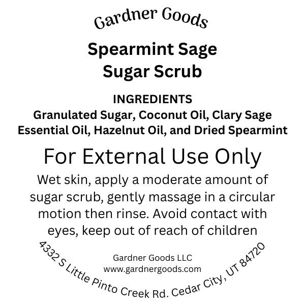 Sugar Scrub Spearmint Sage